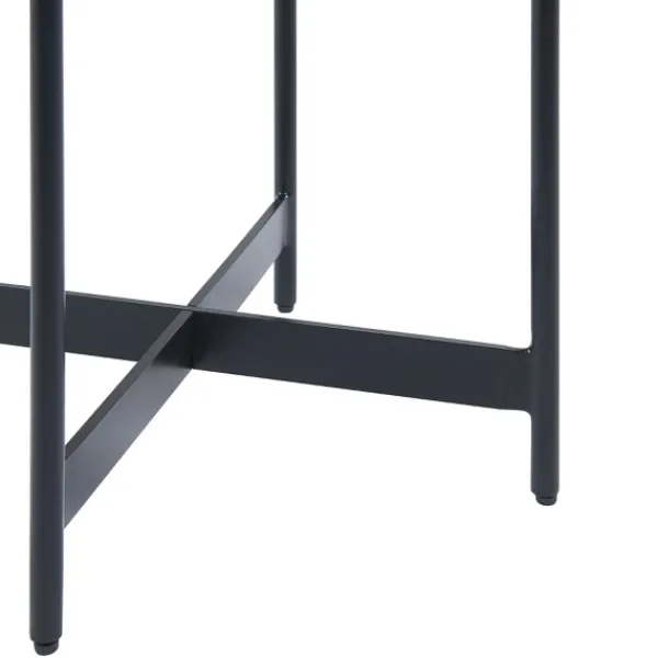 Accent & End Tables-Kirkland's Home Concrete Round Tray Top Side Table Gray