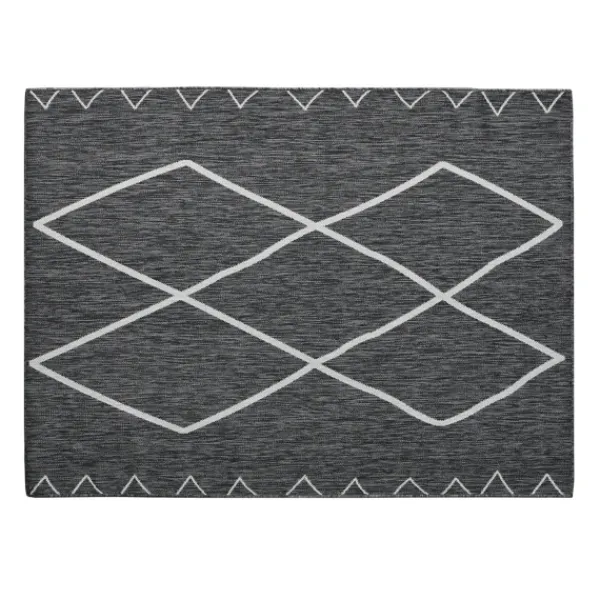 Outdoor Rugs-Kirkland's Home Connected Diamond Outdoor Area Rug, 8X10 Gray