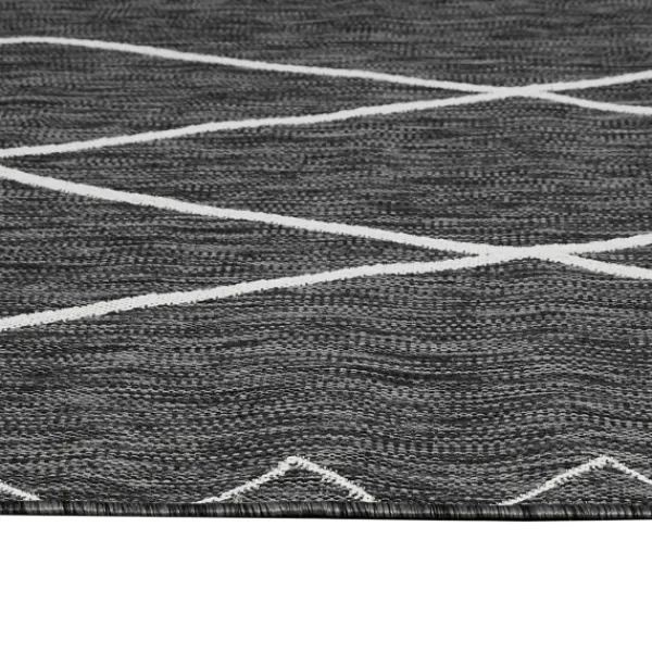 Outdoor Rugs-Kirkland's Home Connected Diamond Outdoor Area Rug, 8X10 Gray
