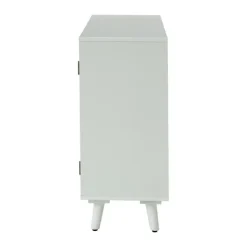 Cabinets & Sideboards-Kirkland's Home Contemporary Lattice Doors Sideboard White