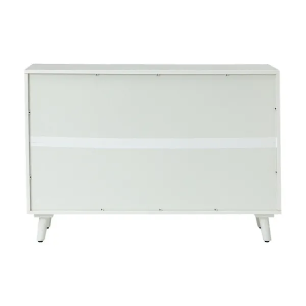 Cabinets & Sideboards-Kirkland's Home Contemporary Lattice Doors Sideboard White