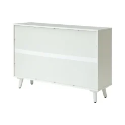 Cabinets & Sideboards-Kirkland's Home Contemporary Lattice Doors Sideboard White