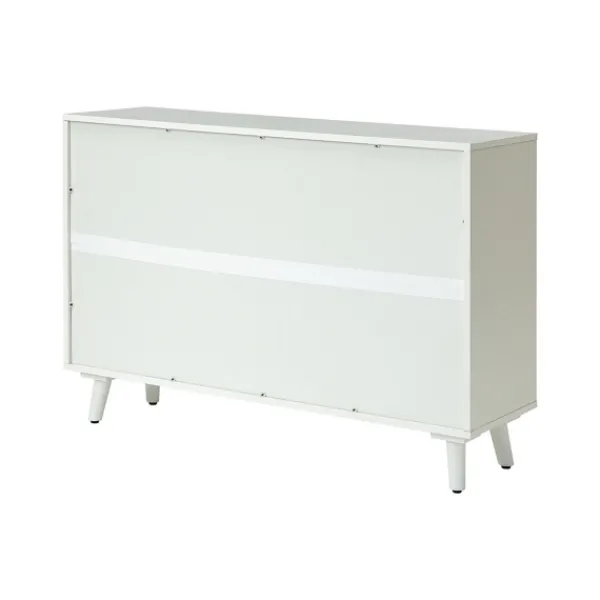 Cabinets & Sideboards-Kirkland's Home Contemporary Lattice Doors Sideboard White