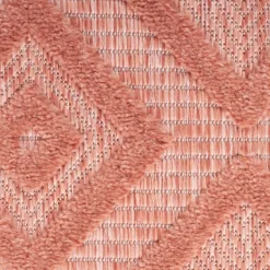 Outdoor Rugs-Kirkland's Home Coral Diamond Indoor/Outdoor Area Rug, 5X7 Orange
