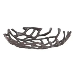 Decorative Trays-Kirkland's Home Coral Reef Oval Trays, Set Of 2 Black