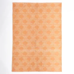 Outdoor Rugs-Kirkland's Home Coral Shibori Outdoor Area Rug, 6X9 Orange