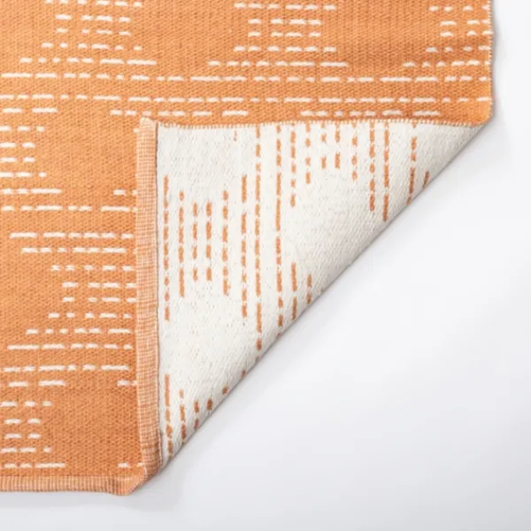 Outdoor Rugs-Kirkland's Home Coral Shibori Outdoor Area Rug, 6X9 Orange