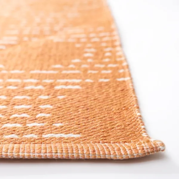 Outdoor Rugs-Kirkland's Home Coral Shibori Outdoor Area Rug, 6X9 Orange