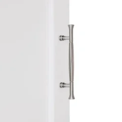 Bathroom Furniture-Kirkland's Home Corner Shelf With Cabinet Doors White
