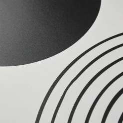 Canvas Art-Kirkland's Home Cosmic Curl Geometric 3-Pc. Grayscale Wall Art Gray/White/Black