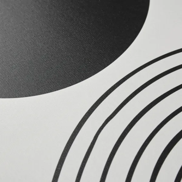 Canvas Art-Kirkland's Home Cosmic Curl Geometric 3-Pc. Grayscale Wall Art Gray/White/Black