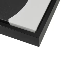 Canvas Art-Kirkland's Home Cosmic Curl Geometric 3-Pc. Grayscale Wall Art Gray/White/Black