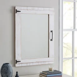 Decorative Mirrors-Kirkland's Home Cottage Door Mirror, 24X32 In. White