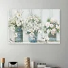 Canvas Art-Kirkland's Home Cottage Mantle Canvas Art Print White/Gray/Green
