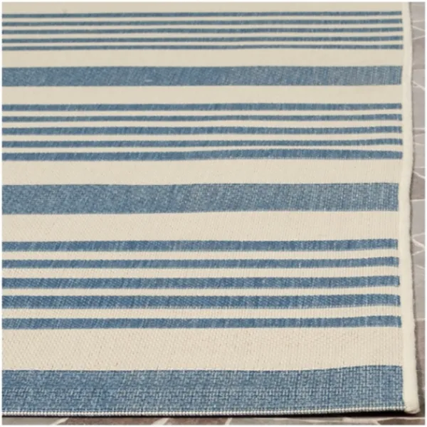 Outdoor Rugs-Kirkland's Home Courcy Transitional Outdoor Accent Rug Blue