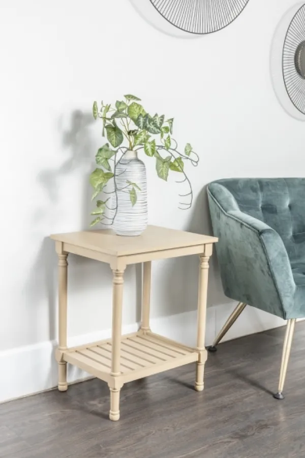 Accent & End Tables-Kirkland's Home Crate Shelf Side Table Tan