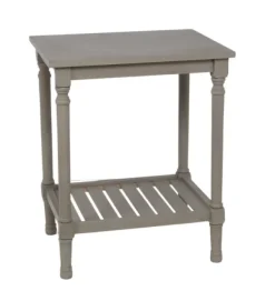 Accent & End Tables-Kirkland's Home Crate Shelf Side Table Gray