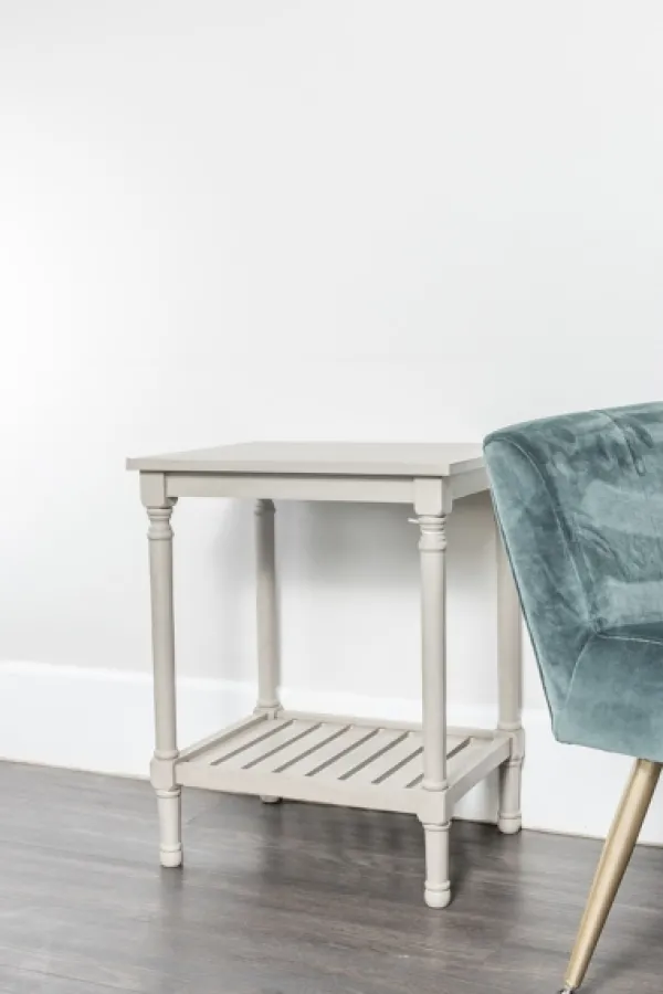 Accent & End Tables-Kirkland's Home Crate Shelf Side Table Gray