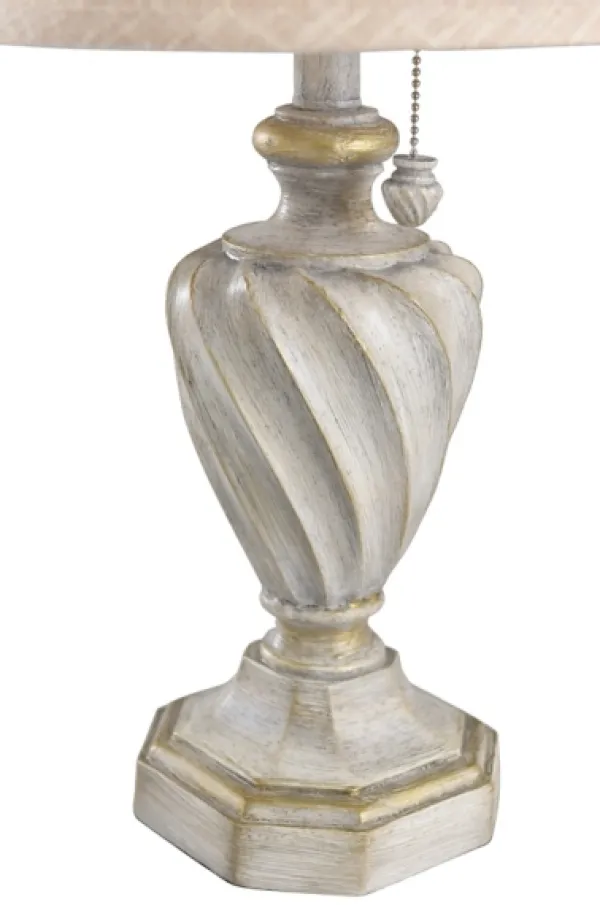 Table Lamps-Kirkland's Home Cream And Off-White Table Lamp Ivory