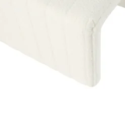 Benches & Ottomans-Kirkland's Home Cream Boucle Arch Ottoman White