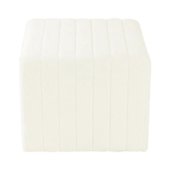 Benches & Ottomans-Kirkland's Home Cream Boucle Arch Ottoman White