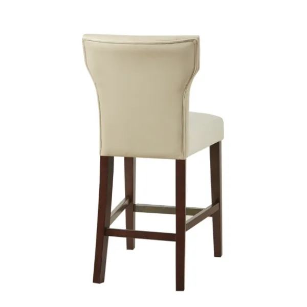Bar Stools & Counter Height Stools-Kirkland's Home Cream Button Tufted Back Counter Stool Ivory