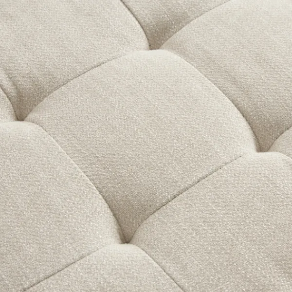 Benches & Ottomans-Kirkland's Home Cream Button Tufted Upholstered Storage Bench Ivory