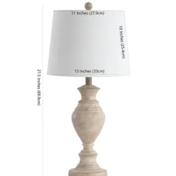 Table Lamps-Kirkland's Home Cream Classic Curve Table Lamp White