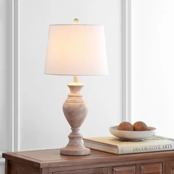 Table Lamps-Kirkland's Home Cream Classic Curve Table Lamp White