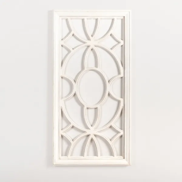 Wall Plaques-Kirkland's Home Cream Decorative Wood Wall Plaque White