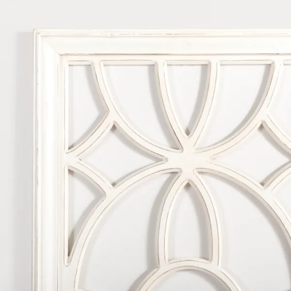 Wall Plaques-Kirkland's Home Cream Decorative Wood Wall Plaque White