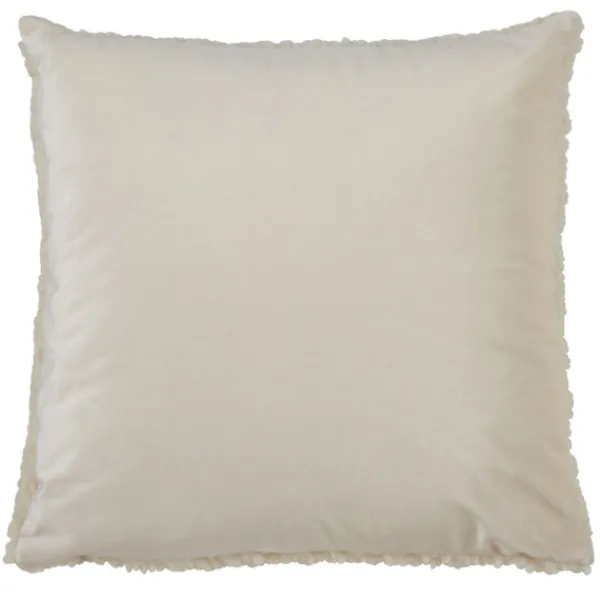 Pillows-Kirkland's Home Cream Faux Lamb Fur Pillow White