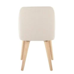 Dining Chairs-Kirkland's Home Cream Faux Leather Wood Dining Chairs, Set Of 2 White