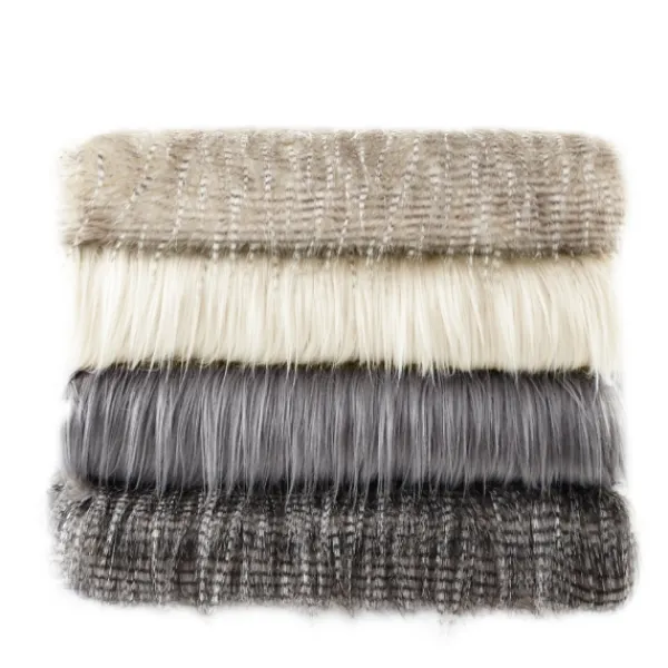 Blankets & Throws-Kirkland's Home Cream Faux Mink Fluffy Throw Ivory