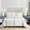 Comforters-Kirkland's Home Cream Mason King 3-Pc. Comforter Set Blue