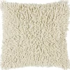 Pillows-Kirkland's Home Cream Shag Pillow Ivory