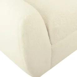 Benches & Ottomans-Kirkland's Home Cream Sherpa And Wood Storage Bench Ivory