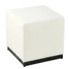 Benches & Ottomans-Kirkland's Home Cream Sherpa Boucle Cube Ottoman Ivory