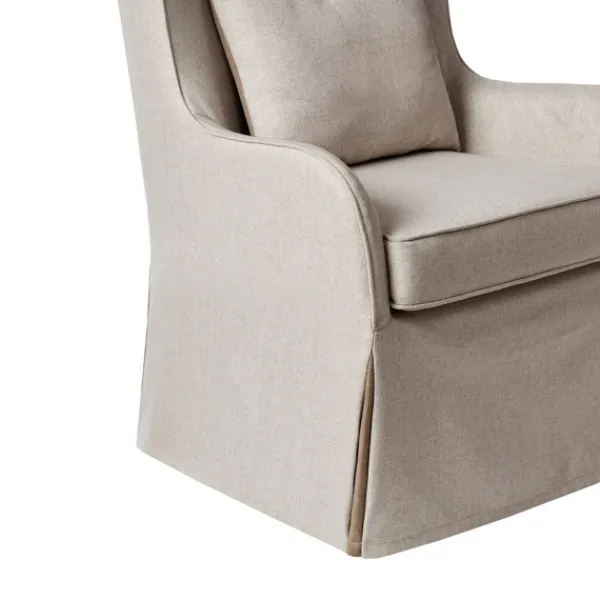 Accent Chairs-Kirkland's Home Cream Slipcovered Accent Chair Ivory