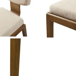 Dining Chairs-Kirkland's Home Cream Square Back Dining Chairs, Set Of 2 Ivory