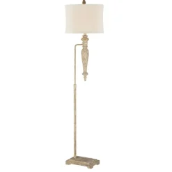 Floor Lamps-Kirkland's Home Cream Traditional Spindle Floor Lamp White