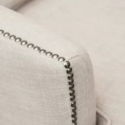 Accent Chairs-Kirkland's Home Cream Tufted Armchair With Lumbar Pillow Ivory
