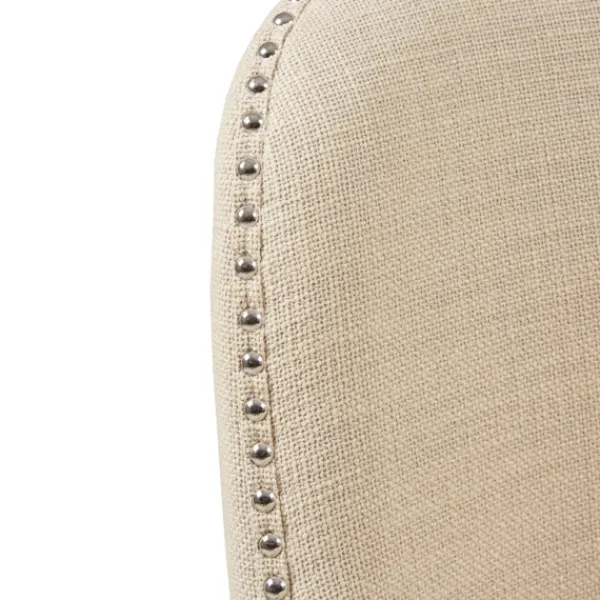 Bar Stools & Counter Height Stools-Kirkland's Home Cream Tufted Back Swivel Counter Stool Ivory