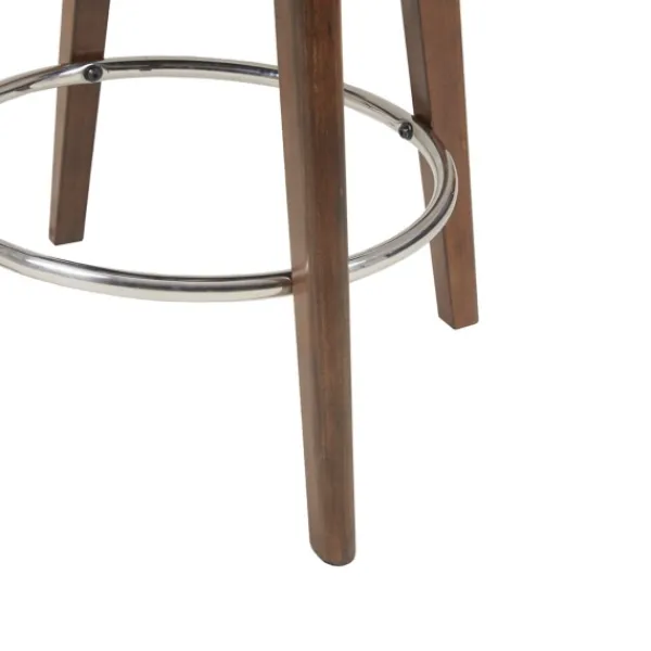 Bar Stools & Counter Height Stools-Kirkland's Home Cream Tufted Back Swivel Counter Stool Ivory