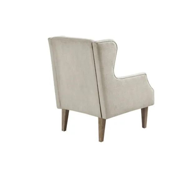 Accent Chairs-Kirkland's Home Cream Wingback Martha Stewart Accent Chair Ivory