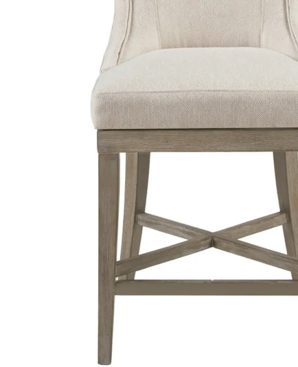 Bar Stools & Counter Height Stools-Kirkland's Home Cream Wingback Swivel Seat Counter Stool