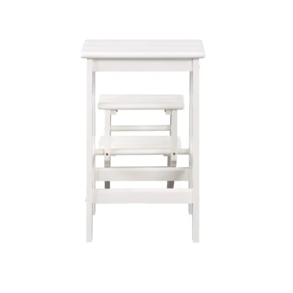 Bar Stools & Counter Height Stools-Kirkland's Home Cream Wooden 3-Level Step Stool Ivory