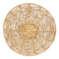 Wall Plaques-Kirkland's Home Cream Woven Dried Plant Wall Sculptures, Set Of 3 Ivory/Tan
