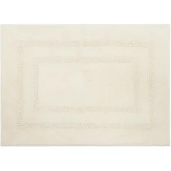 Bathroom Rugs-Kirkland's Home Creme Plush Reversible Cotton Bath Mat, 34 In. Ivory