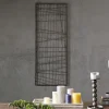 Wall Plaques-Kirkland's Home Crosshatch Metal Frame Plaque Brown